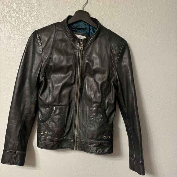 Marc New York by Anderw Marc Women’s Leather Jacket Size Large - Picture 2 of 5